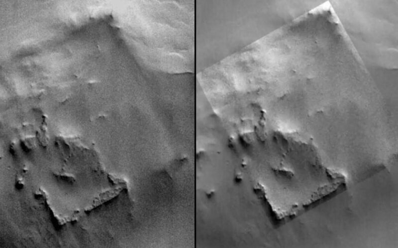 Struttura quadrata su Marte: civiltà aliena o illusione ottica?