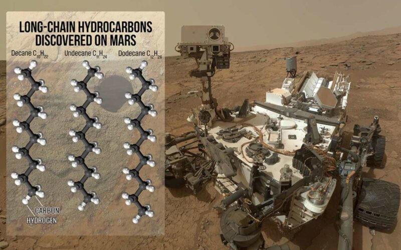 Idrocarburi su Marte, scoperte molecole organiche mai viste prima