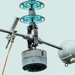 The "Neuron" sensor nodes are the size of a bowling ball and full of sensors. Credit: Heimdall Power
