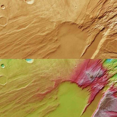 Marte svela i suoi due volti: l’immagine di Mars Express