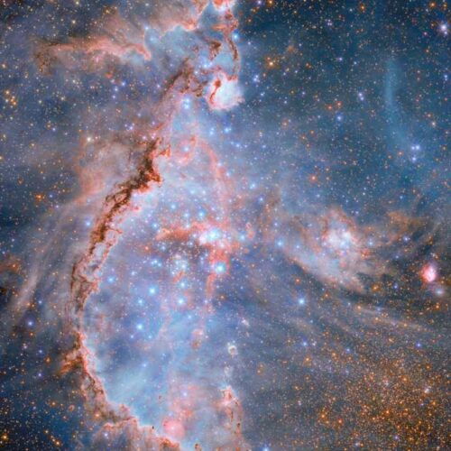 Una nursery cosmica, la scoperta di Hubble nella Piccola Nube di Magellano