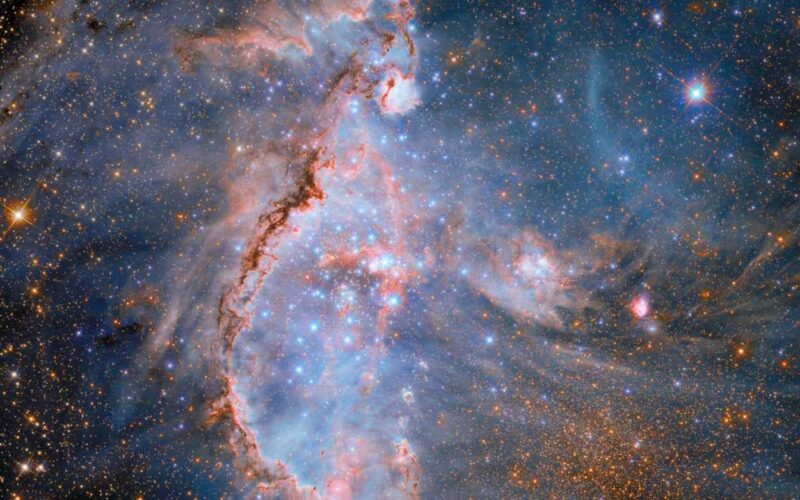 Una nursery cosmica, la scoperta di Hubble nella Piccola Nube di Magellano