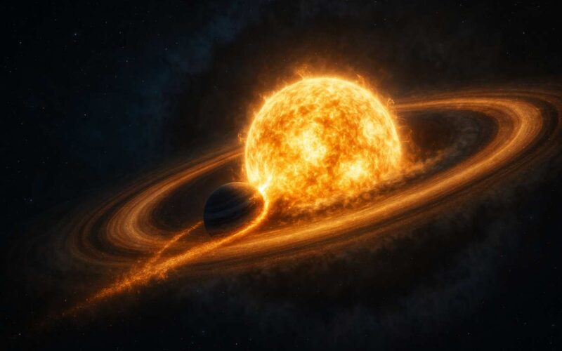 Mondo divorato dalla propria stella: osservato un caso di inglobamento planetario nella Via Lattea