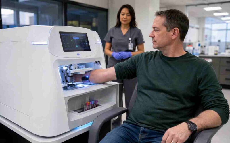 Prelievi di sangue, arriva il robot che fa tutto da solo: trova la vena, stringe il laccio emostatico e inserisce l’ago