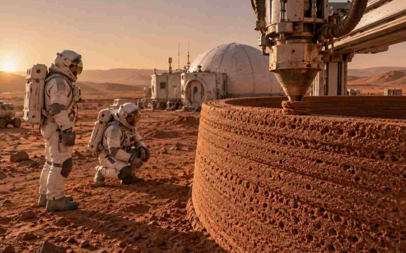 Un materiale “vivente” per costruire le future basi su Marte