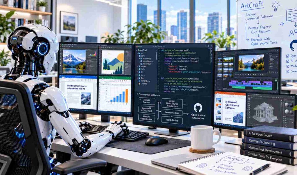 L’IA sfida Adobe e Microsoft: 13 programmi ricreati e distribuiti gratuitamente con licenza open source