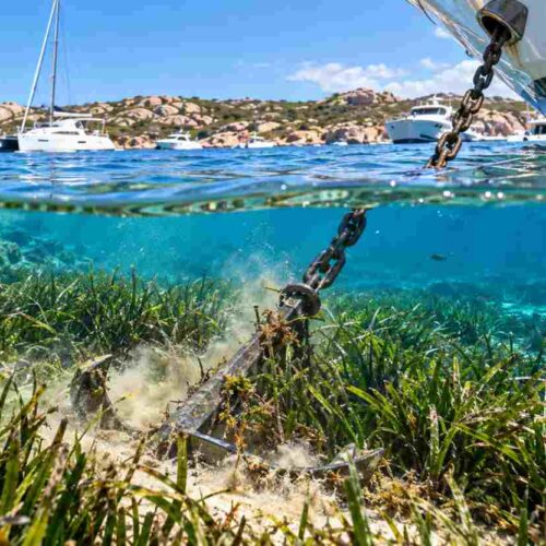 Sardegna, migliaia di barche assediano le praterie di posidonia